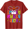 Coquette Halloween Nurse Aide Ghost Spooky Nurse Aide Halloween Nursing Aide Preppy T-Shirt - Cranberry Red