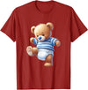 Baby Boy Teddy Bear Baby Shower Gender Reveal T-Shirt - Cranberry Red