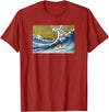 Kids Animal Wheek Cavy Mom Gift T Shirts & Hoodies Funny Retro Vintage Surfing A Great Wave Guinea Pig Lover T-Shirt - Cranberry Red