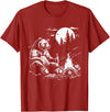 Camping Grizzly Bear Camping Bear Drinking Beer Hiking Nature Funny Grizzly Bear T-Shirt - Cranberry Red