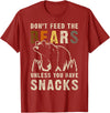 Bear Community Bear Brotherhood Gay Men Gifts Gay Bear Pride Don't Feed Bears Funny Bear Flag T-Shirt - Cranberry Red