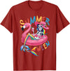 Summer Halloween Summerween Summerween Mermaid Skeleton Flamingo Summer Halloween Women T-Shirt - Cranberry Red