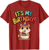 It's My Birthday Cute Hamster for Kid's Party Celebration T-Shirt - Cranberry Red