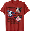 Cow I'm Not Crazy I'm Just Special Funny Cow I'm Not Crazy I'm Just Special Maybe I'm Crazy T-Shirt - Cranberry Red