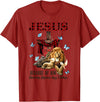 Unknow FAITH Jesus Lion Lamb Heaven Know My Name T-Shirt - Cranberry Red