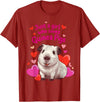Loves Guinea Pigs Cute By TEERA Funny Just a Girl Who Loves Guinea Pigs Cute Pet Gifts T-Shirt - Cranberry Red