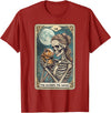 Guinea Pig Skeleton Mom Tarot Card Animal Lover Cute Guinea Pig Skeleton Mom Tarot Card Owner Pet Lover T-Shirt - Cranberry Red
