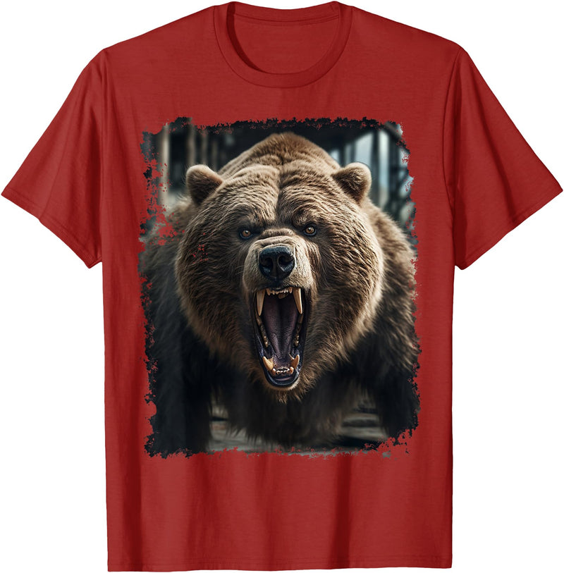 Noah&Friends Vintage Bear T-Shirt - Cranberry Red
