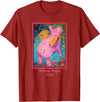 Animal Art T Shirts When Pigs Fly Art T Shirt T-Shirt - Cranberry Red