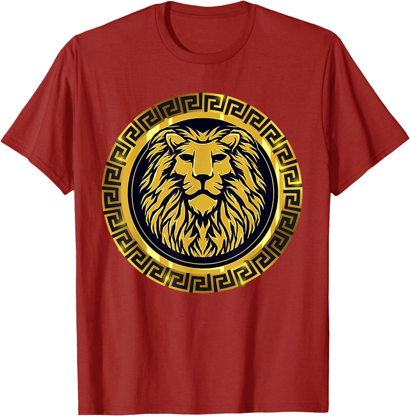 Open Mind GOLDEN LION KING T-Shirt - Cranberry Red