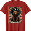 Funny I Choose the Bear Tarot Card Women Girls Trending T-Shirt - Cranberry Red