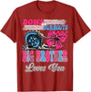 Gender Reveal Family Matching Burnouts or Bows Big Brother Loves You Gender Reveal Party T-Shirt - Cranberry Red