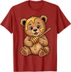 Funny bear design for kids men women Cute Bear Design for Bear Lover and Bear T-Shirt - Cranberry Red