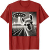 ÄLlamaAlpacaCo. Funny Llama Alpaca Selfie UFOs T-Shirt - Cranberry Red
