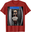 Funny Tung Tung Tung Sahur Italian Brainrot Meme There is Motion at Your Front Tung Tung Tung Sahur Meme T-Shirt - Cranberry