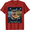 Funny Men Women Pig Baseball Outfit Funny Pig Baseball I Live Here Now T-Shirt - Cranberry Red