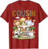 Safari Jungle Animals 2nd Birthday Boy Cousin of The Two Wild Safari Jungle 2nd Birthday Boy T-Shirt - Cranberry Red