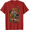 Halloween Gardening Lover Apparel & Gifts Outlet Freshly Planted Skeleton Gardener Halloween T-Shirt - Cranberry Red