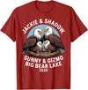 Nature Wildlife Art Prints Jackie & Shadow Sunny & Gizmo Big Bear Lake 2025 Eagle T-Shirt - Cranberry Red