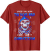 Funny I Was Born The Devil Said Oh Shit Shirt When I Was Born The Devil Said Oh Shit Competition T-Shirt - Cranberry Red