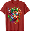 Funny St Paddy Highland Cow St Patricks Day Outfit Cute Highland Cow With Sunglasses St Patricks Day Funny T-Shirt -