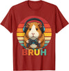 Gaming Guinea Pig Bruh Retro Gamer Guinea Pig Boys Guinea Pig Video Games Guinea Pig Bruh Retro Guinea Pig Boys T-Shirt - Cranberry Red