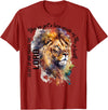 Lion in Lungs Christian Shirts & Gifts You've Got A Lion Inside of Those Lungs, Christian Religious T-Shirt - Cranberry Red