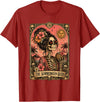 Tarot The Summerween Queen Beach Co Spooky The Summerween Queen Gothic Mom Halloween July T-Shirt - Cranberry Red