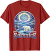 Winter Solstice Gifts by PLOLDS Happy Winter Solstice Yule Polar Bear T-Shirt - Cranberry Red