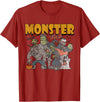 Monster Mash Vintage Ghost Halloween Funny T-Shirt - Cranberry Red