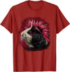 Guinea pig pet love Guinea Pig Punk T-Shirt - Cranberry Red