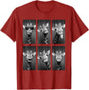Funny Giraffe Animal Photobooth Giraffe Photobooth Funny Safari Animal Portrait T-Shirt - Cranberry Red