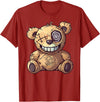 TeezooDesigns Stitched Up Teddy Bear T-Shirt - Cranberry Red