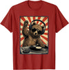 Bear DJ Stuff & Accessories Cool Retro Bear DJ Funny Bears Music Men Women Kids T-Shirt - Cranberry Red