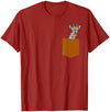 Animals at Play Giraffe Shirt - Giraffe in Pocket Shirt for Men, Women, Kids T-Shirt - Silver Grey