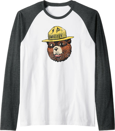Vintage Smokey Head Raglan Baseball Tee