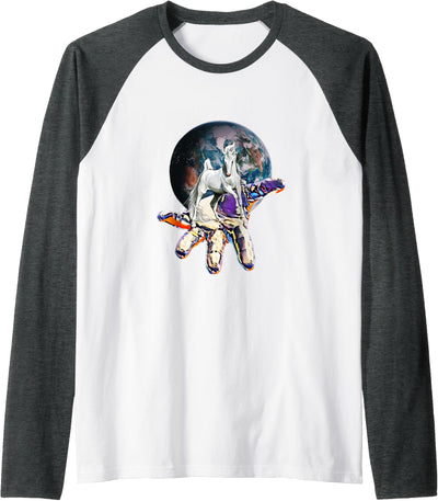 Horses - Girls Women Gift Kids Men Boys Horse Motif Raglan Baseball Tee