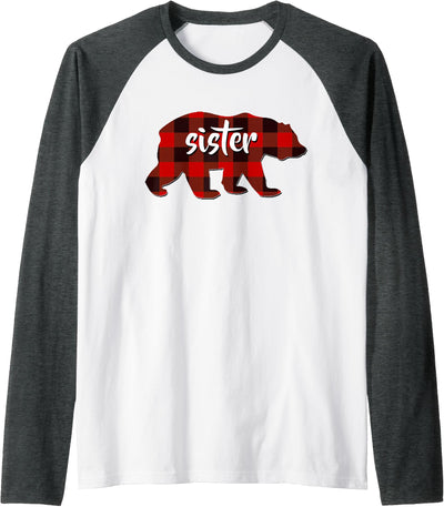 Red Plaid Sister Buffalo Matching Family Pajama Christmas T-Shirt
