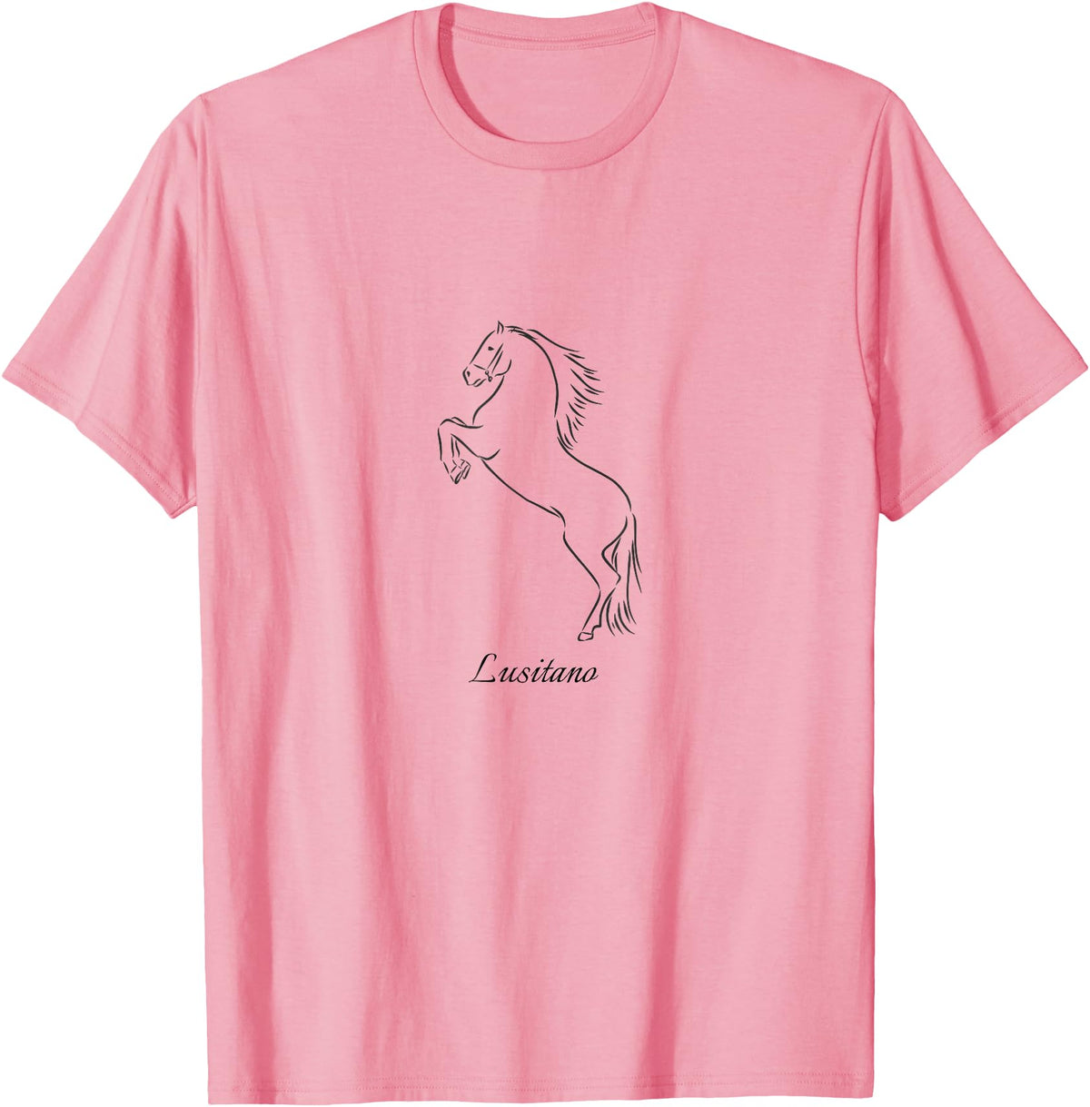 E2 Equestrian Lusitano horse love T-Shirt - Pink