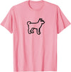 Dog Merch Simple Dog T-Shirt - Pink
