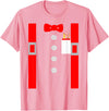 Fun With Ties By HustlaGirl Nerd Costume Shirt Red Suspenders Pocket Protector T-Shirt - Pink