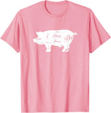 LGBTQIA+ Power Design Nasty Hungry Dirty Pig Design - Fun Gay Pig Pride - LGBTQIA+ T-Shirt - Pink