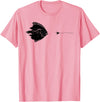 Fishing Gift for Men & Women Graphic Fly Fishing Hook Line - Fish Flounder T-Shirt - Pink