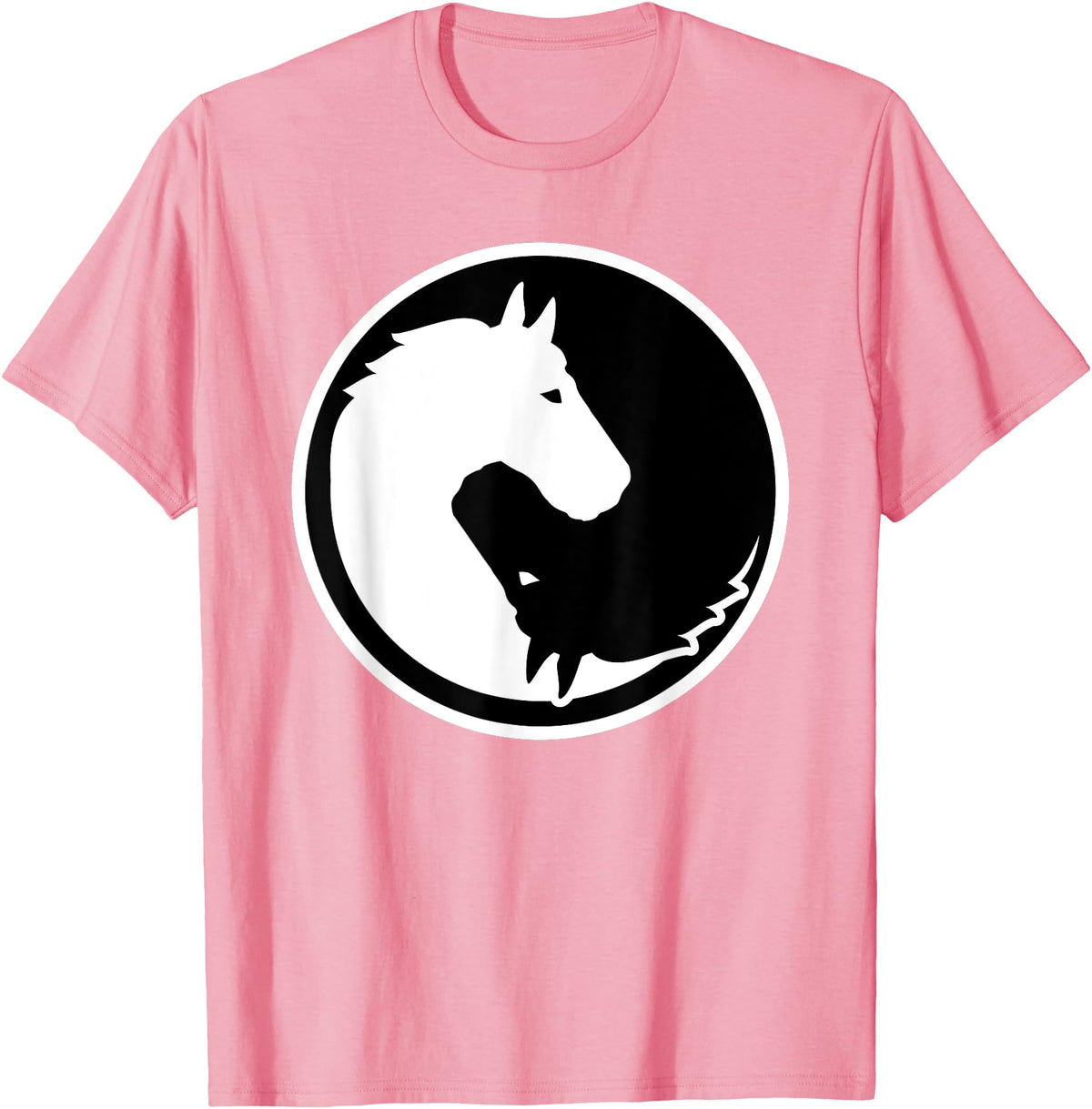 Horse gifts Horse yin and yang T-Shirt - Pink