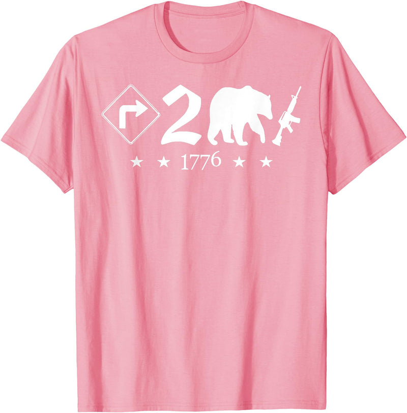 Right To Bear Arms Pro Gun & Patriotic Military Right To Bear Arms Pro Gun Funny Patriotic Military Women Men T-Shirt - Pink