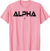 Mens ALPHA Gym Rabbit Workout Bodybuilding Fitness T-Shirt in Pink