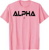 Mens ALPHA Gym Rabbit Workout Bodybuilding Fitness T-Shirt in Pink