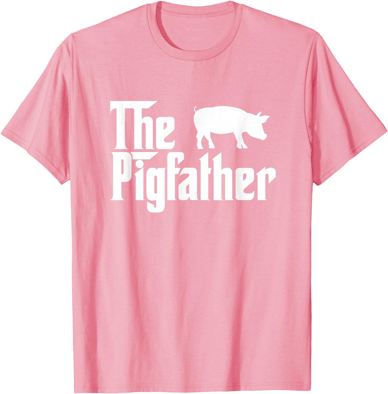 Funny Pig Whisperer Shirts Gifts The Pig Father Funny Pig Lover Whisperer T Shirt Gift T-Shirt - Pink