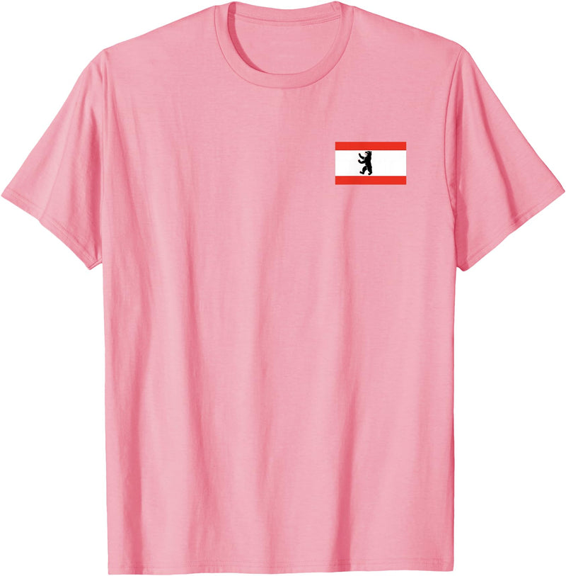 Berlin Bear Flag BERLIN GERMANY FLAG BEAR FLAG T-Shirt - Pink