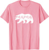 The Persnickety Owl Family Bears #1 Mama Bear Shirt Mama Bear T-Shirt Mama Mom Mommy Tee Shirt T-Shirt - Pink